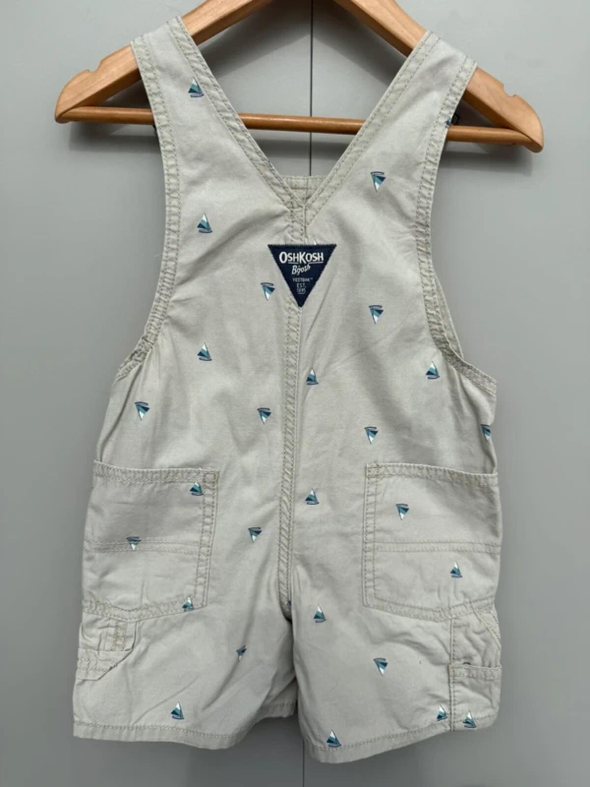 Oshkosh Boat Dungaree Shortalls 2T