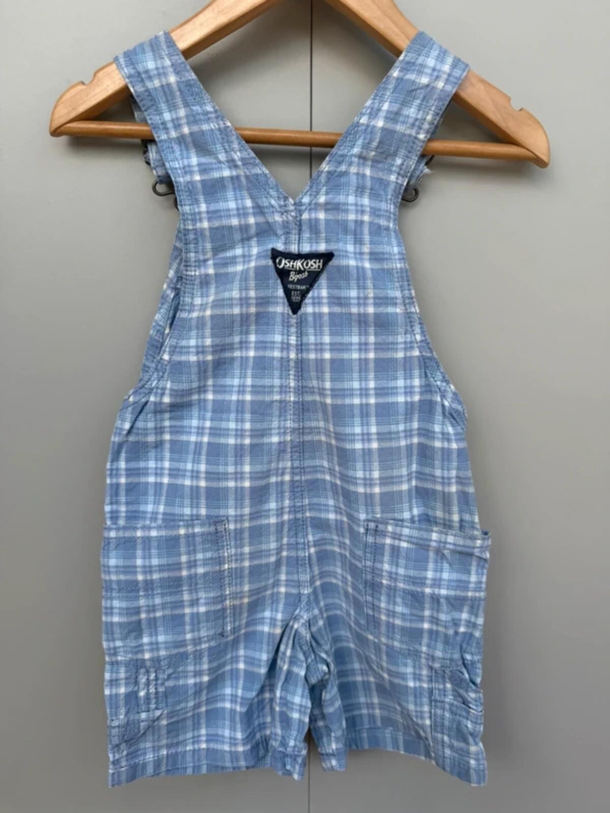 Oshkosh Check Shortall Dungarees 2T