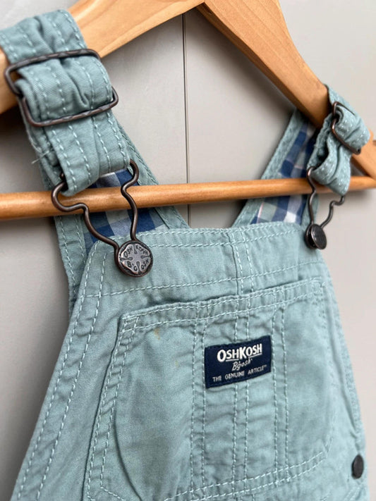 Oshkosh Sage Green Dungarees 24M