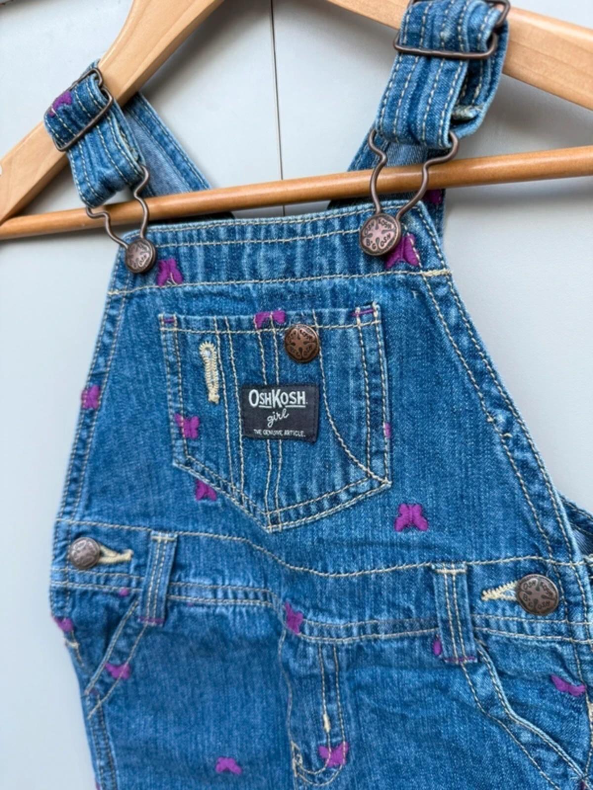 Oshkosh Butterfly Denim Dungarees 12M
