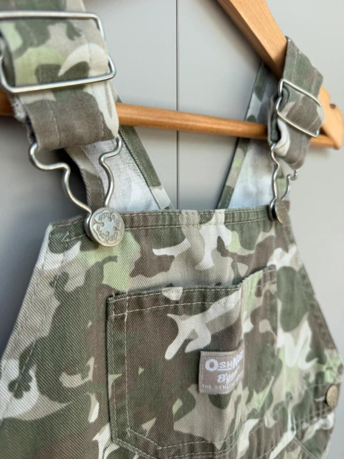 Oshkosh Vintage Camouflage Shortall Dungarees 3T