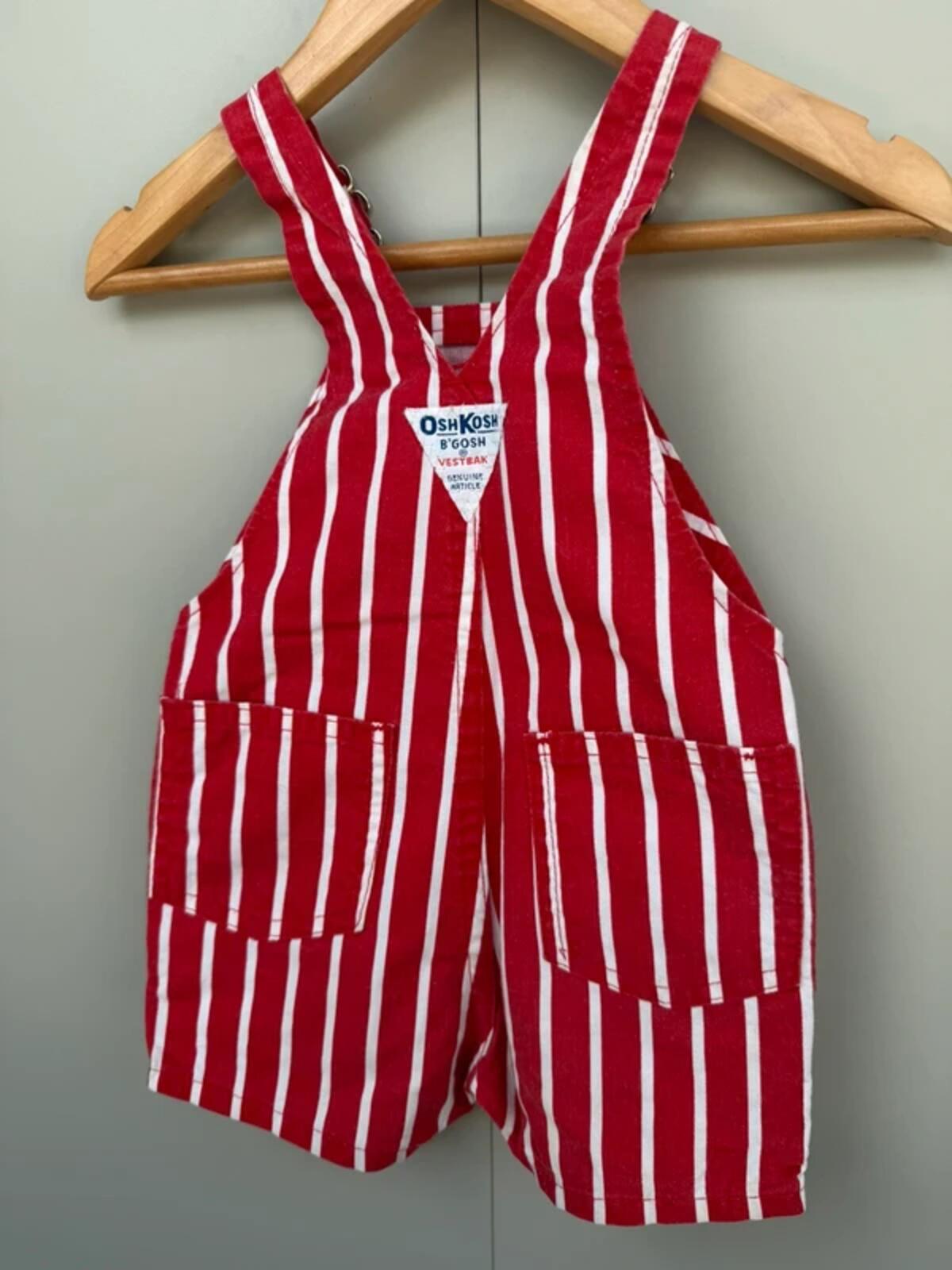 Oshkosh 80s Vintage Shortall Dungarees 12M