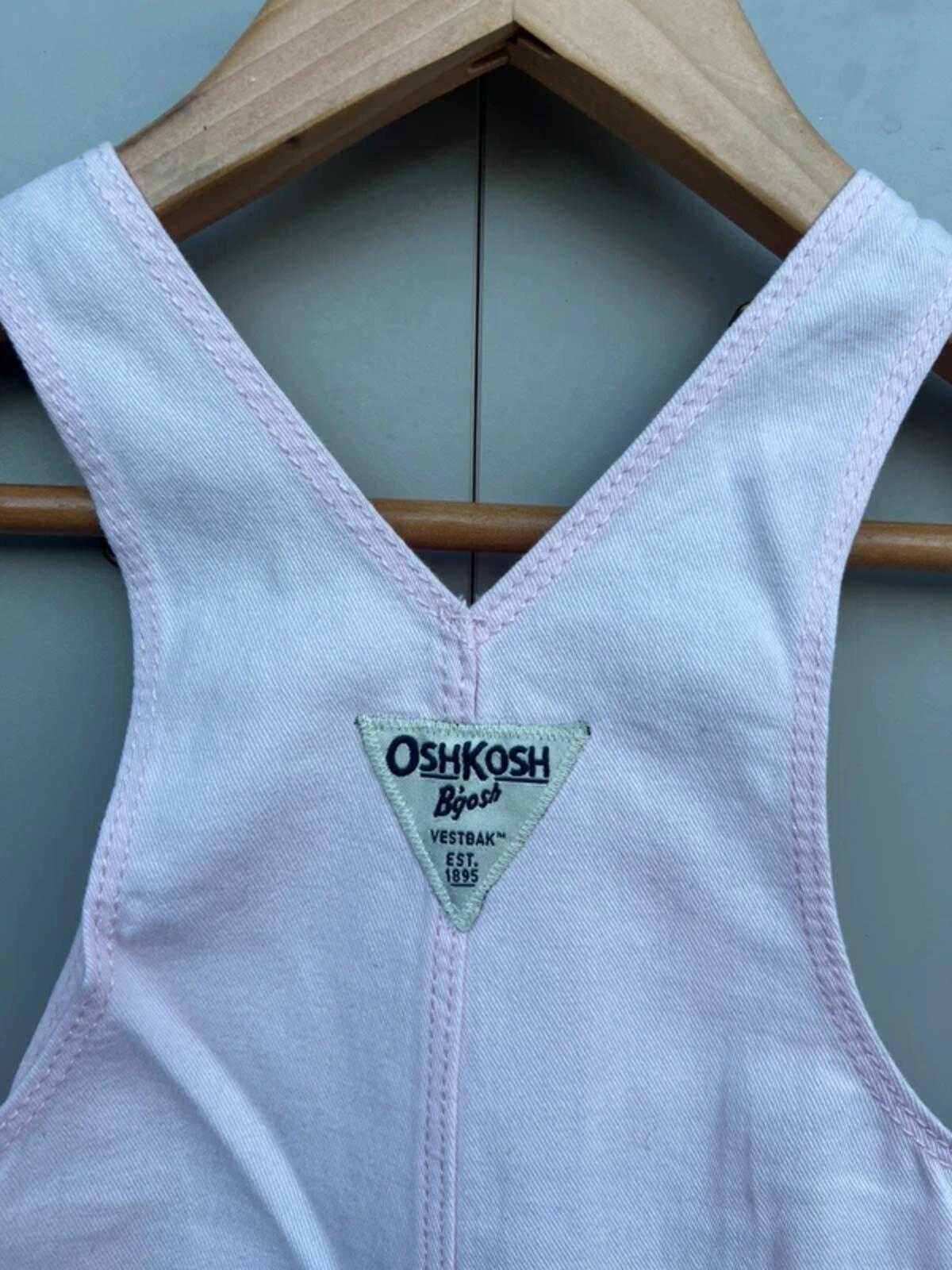 Oshkosh Rose Pink Dungarees 3M