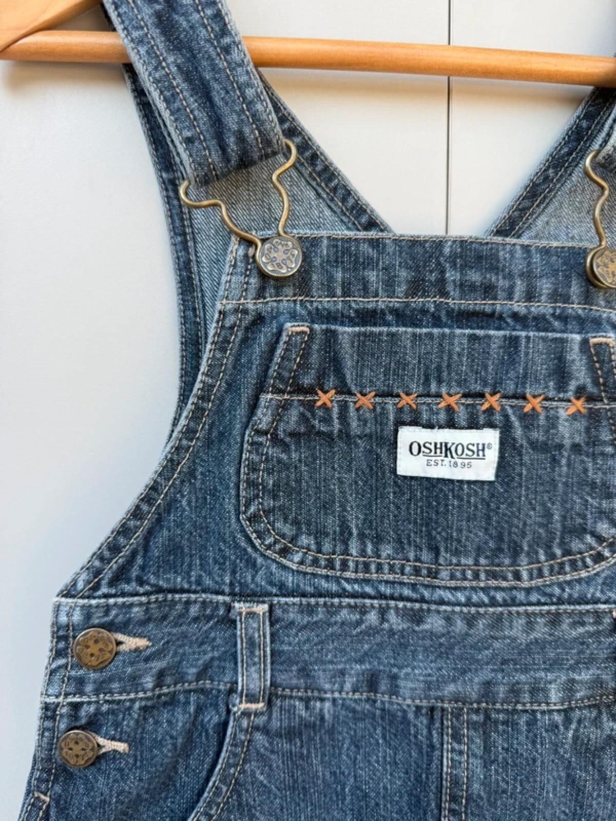 Oshkosh Vintage 90s Dungaree Denim Dress 4T