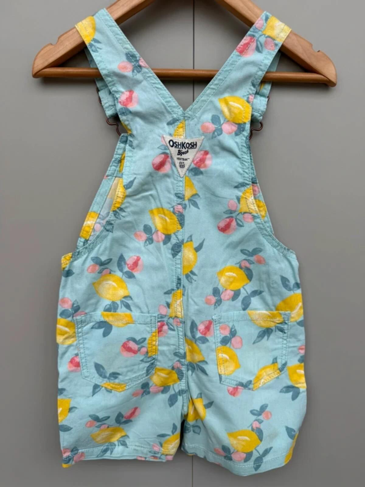 Oshkosh Lemon Shortall Dungarees 3T