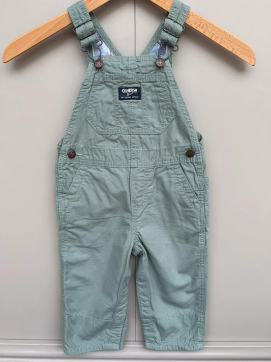 Oshkosh Sage Green Dungarees 18M