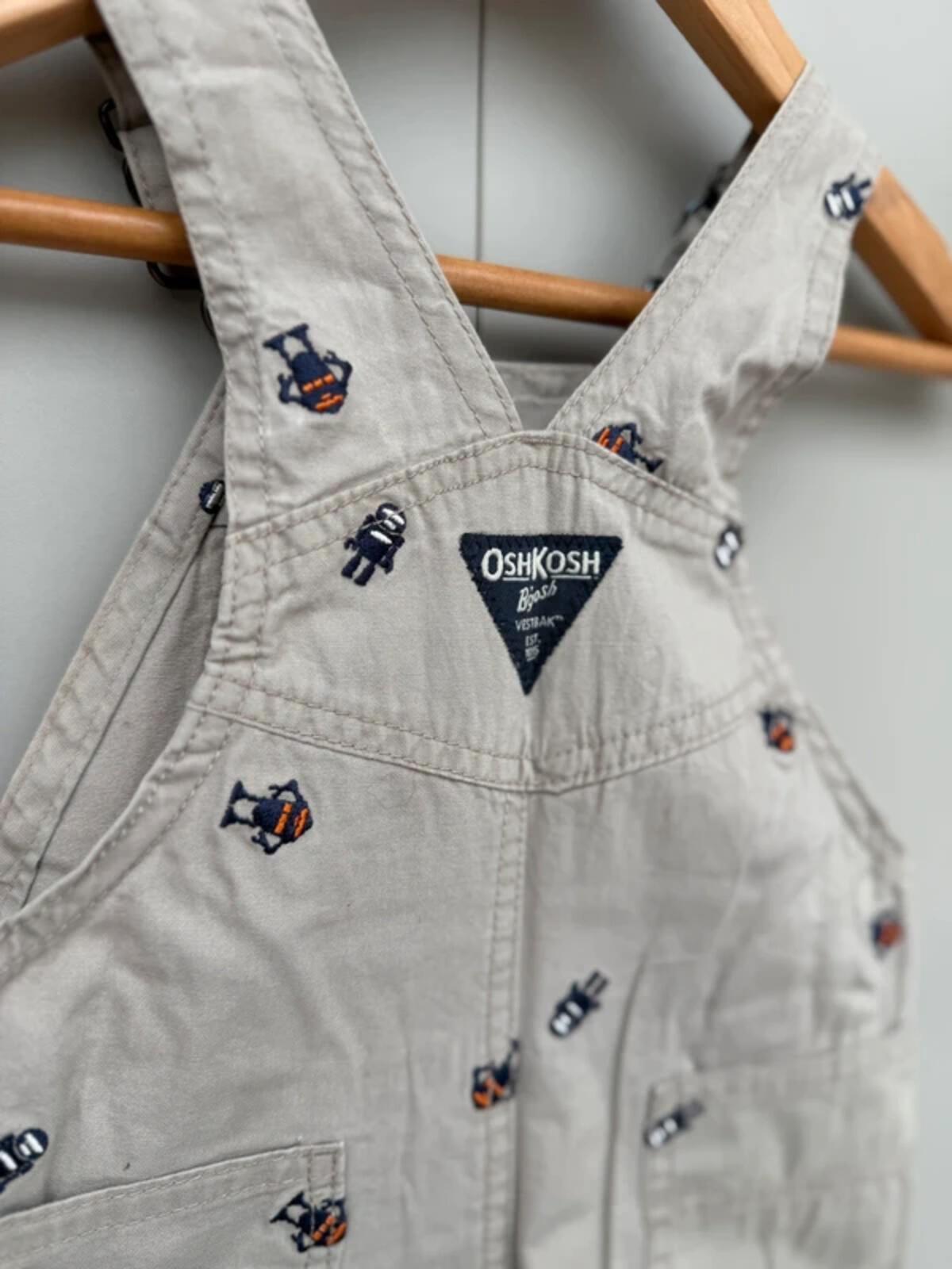 Oshkosh Monster Shortall Dungarees 12M
