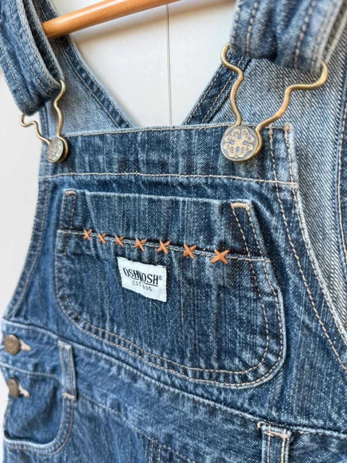Oshkosh Vintage 90s Dungaree Denim Dress 4T