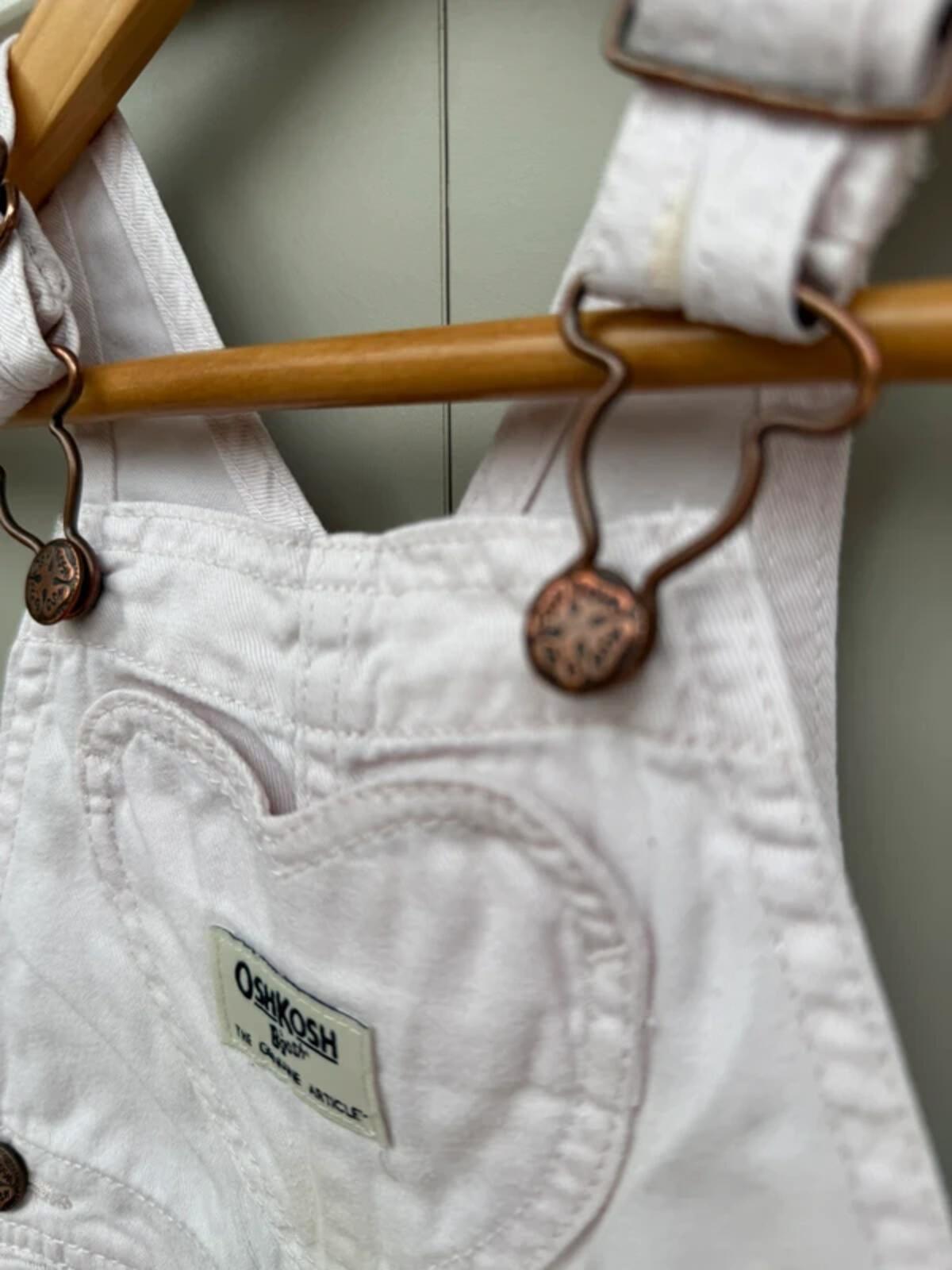 Oshkosh Pink Rose Dungarees 18M