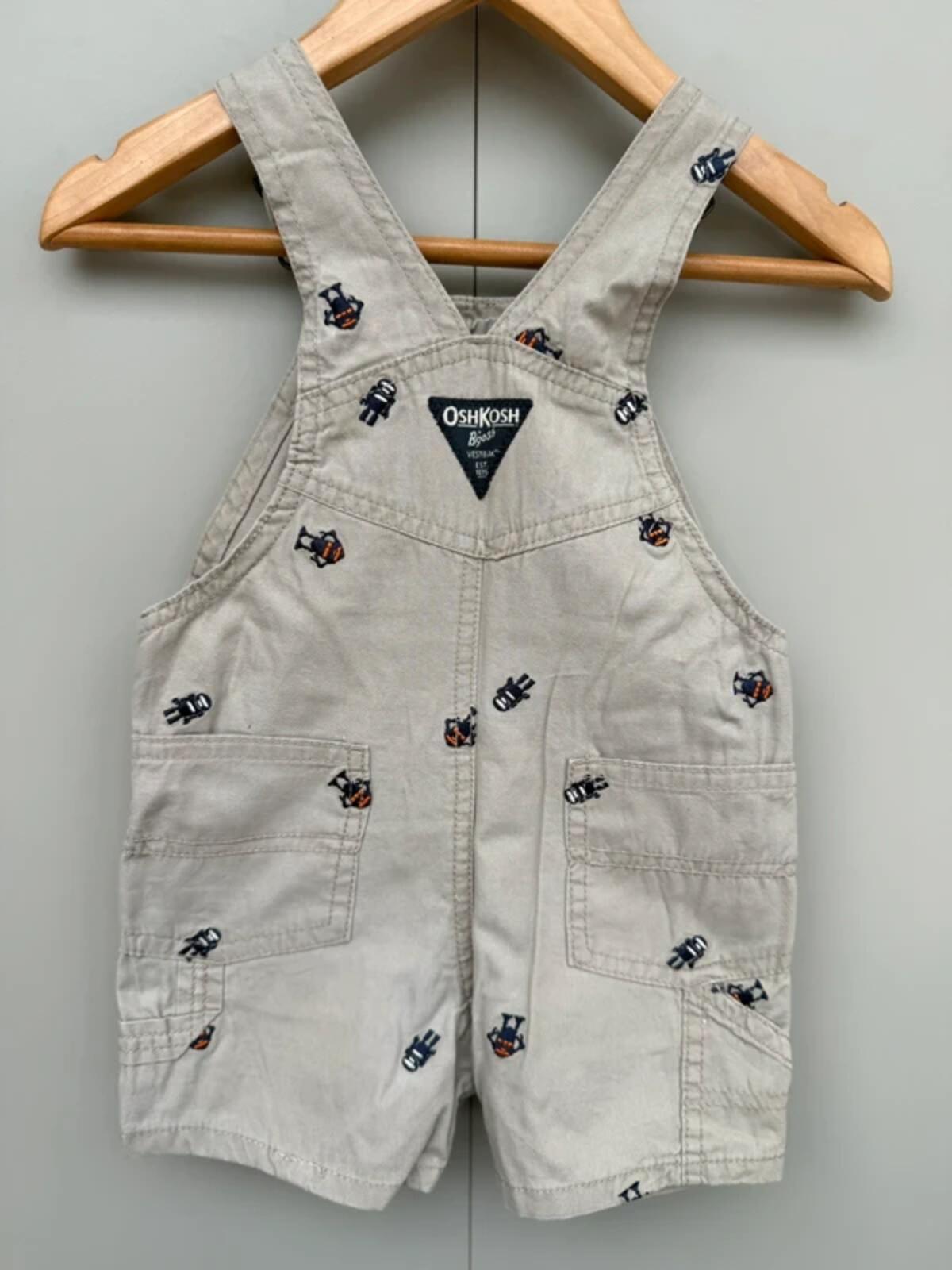 Oshkosh Monster Shortall Dungarees 12M