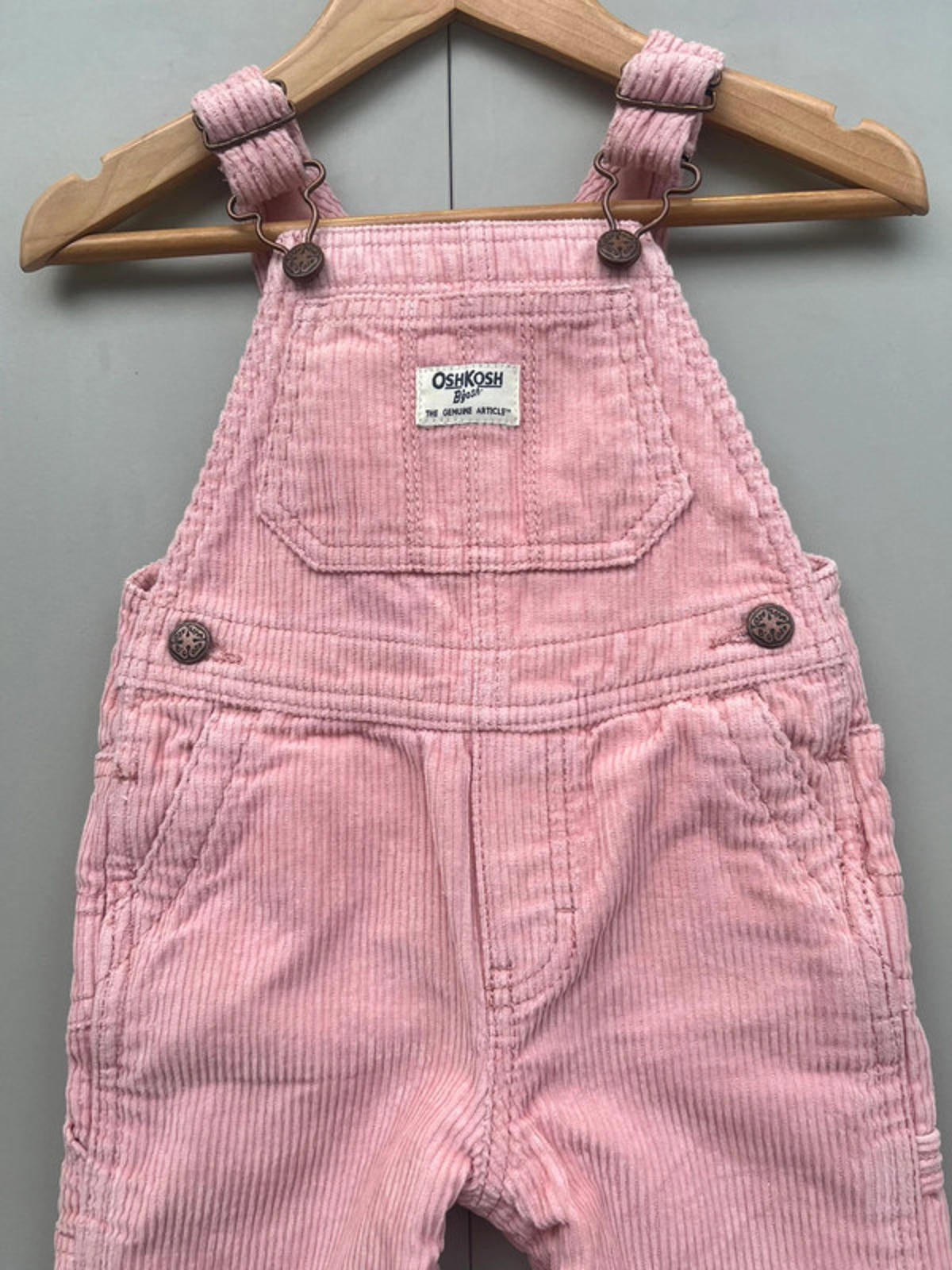 Oshkosh Rose Cord Dungarees 18M