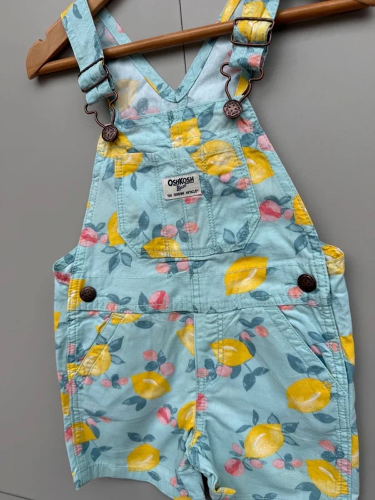 Oshkosh Lemon Shortall Dungarees 3T