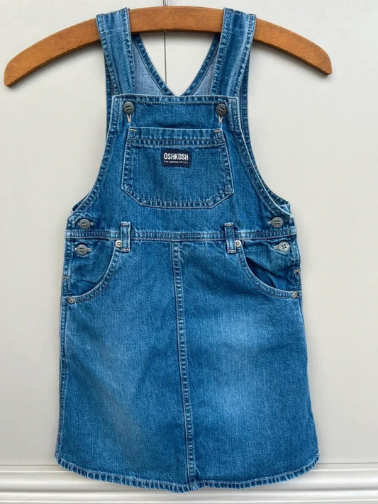 Oshkosh Vintage Classic Denim Dress Girls Age 6