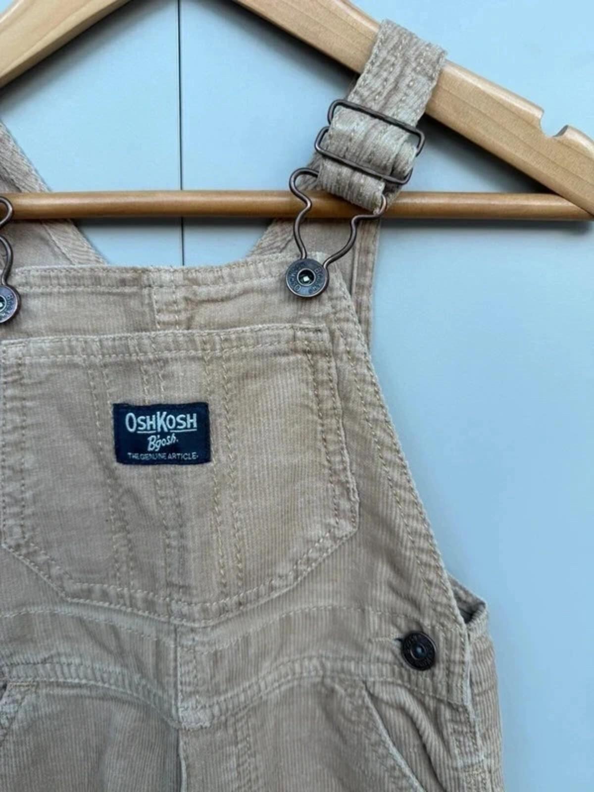 Oshkosh Corduroy Camel Dungarees 18M