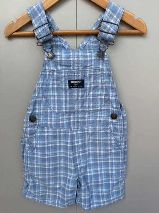 Oshkosh Check Shortall Dungarees 2T