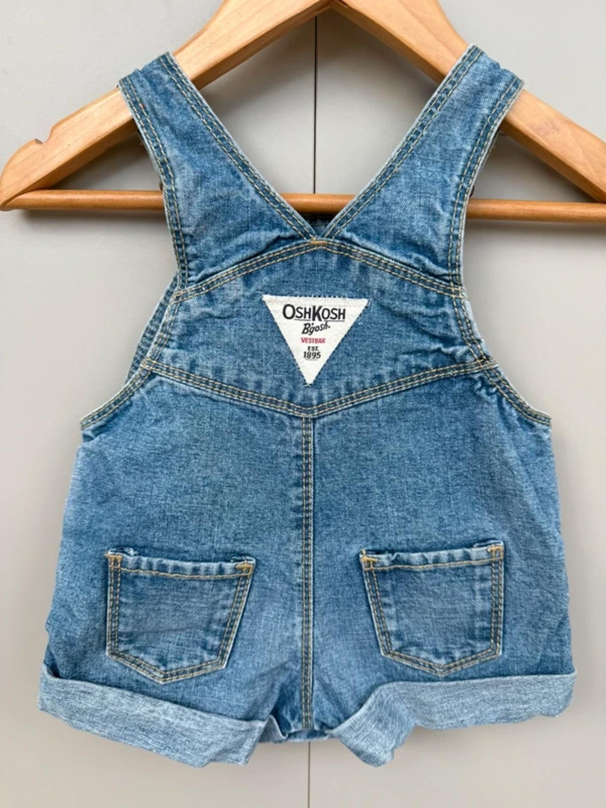 Oshkosh Denim Shortall Dungarees 6M