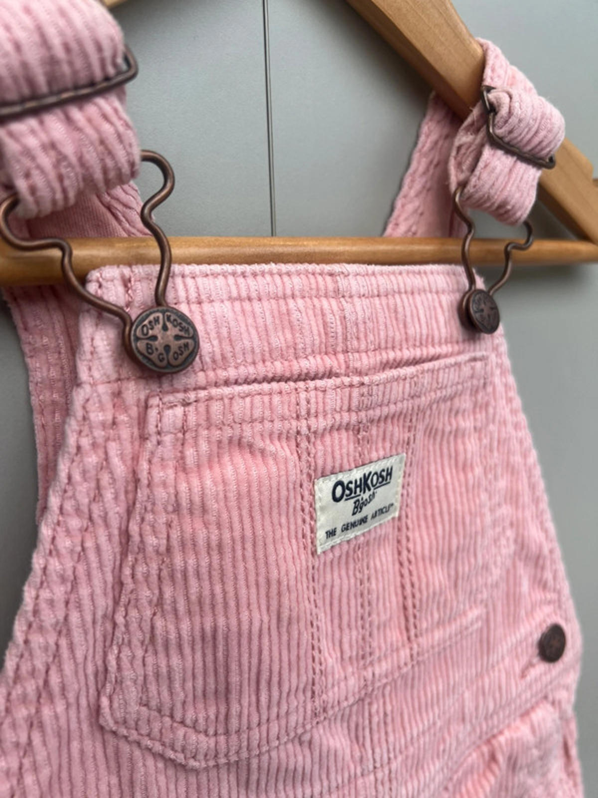 Oshkosh Rose Cord Dungarees 18M