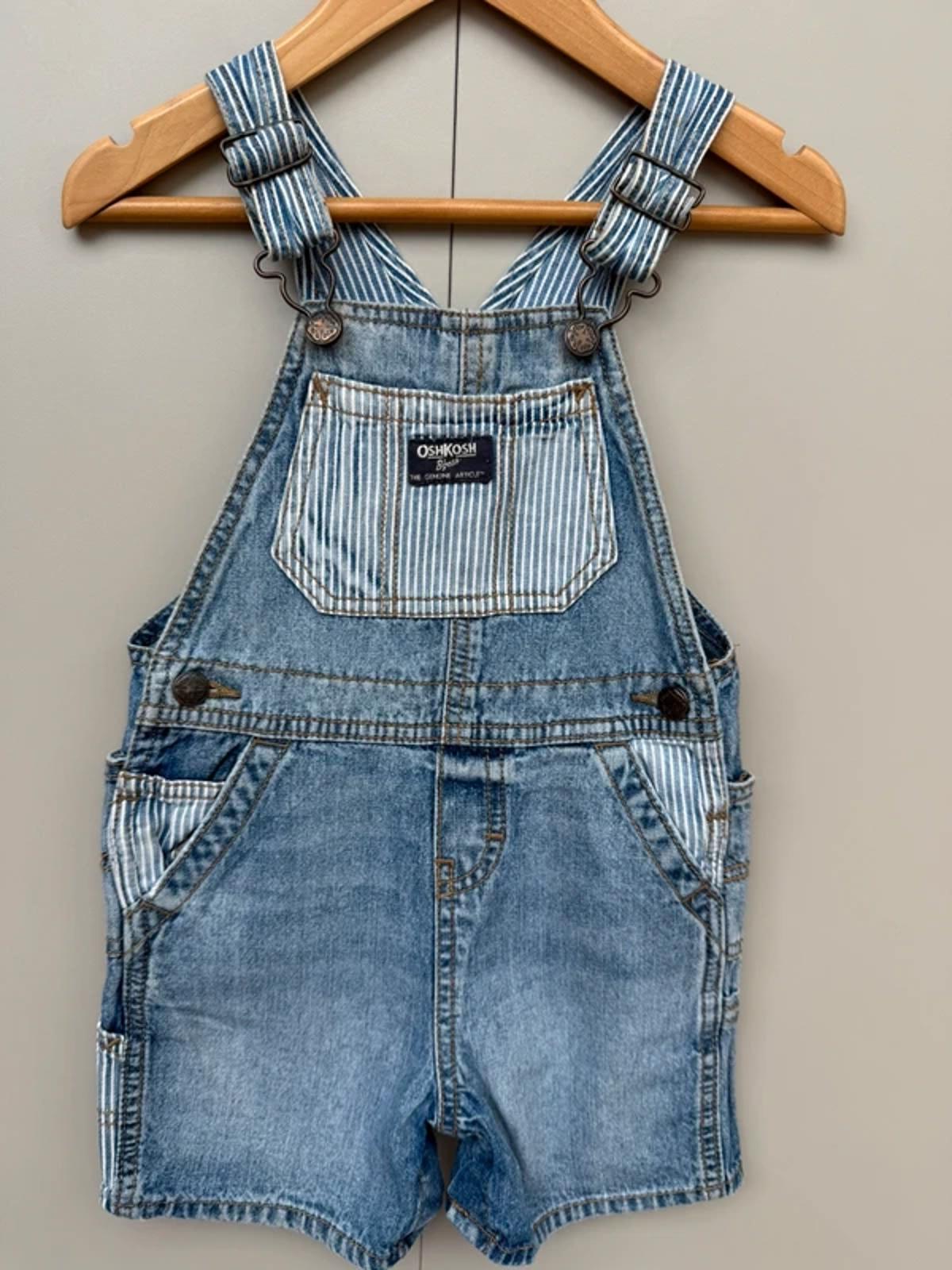 Oshkosh Denim Striped Dungarees 24M