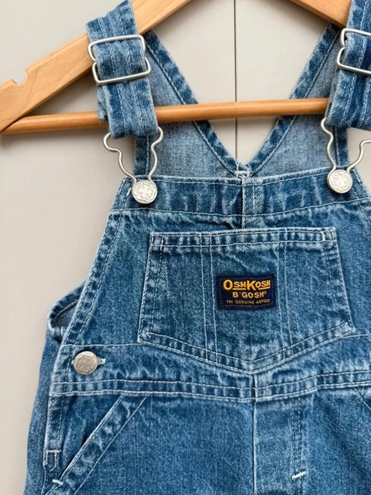 Oshkosh Vintage Denim Shortall Dungarees 12M