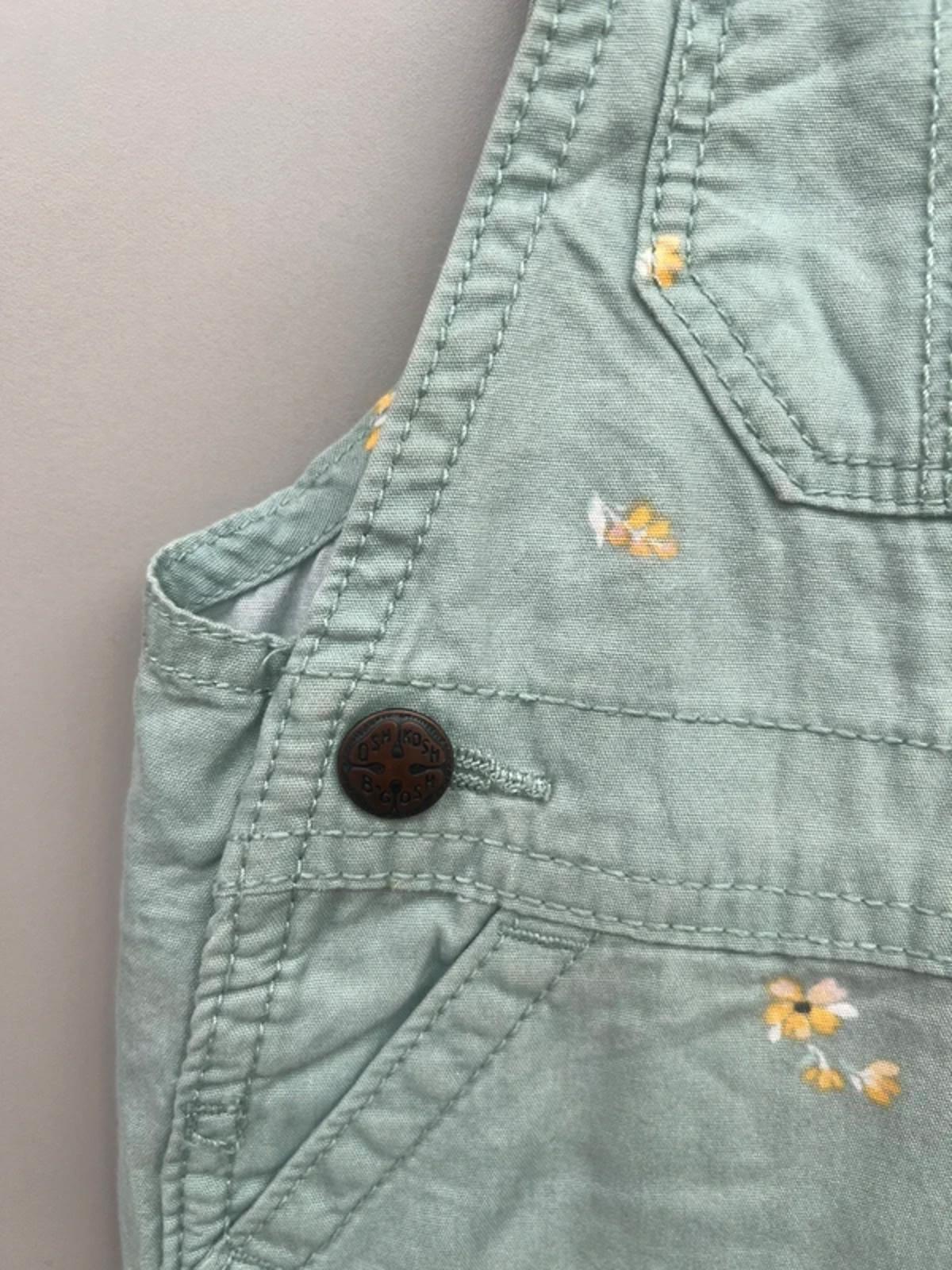 Oshkosh Floral Dungaree Shortalls 18M