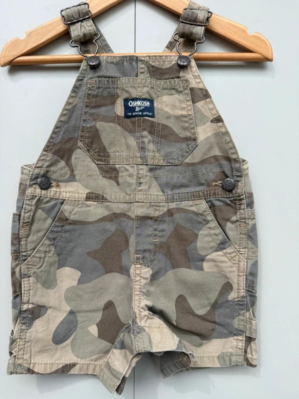 Oshkosh Shortall Camouflage Dungarees 12M