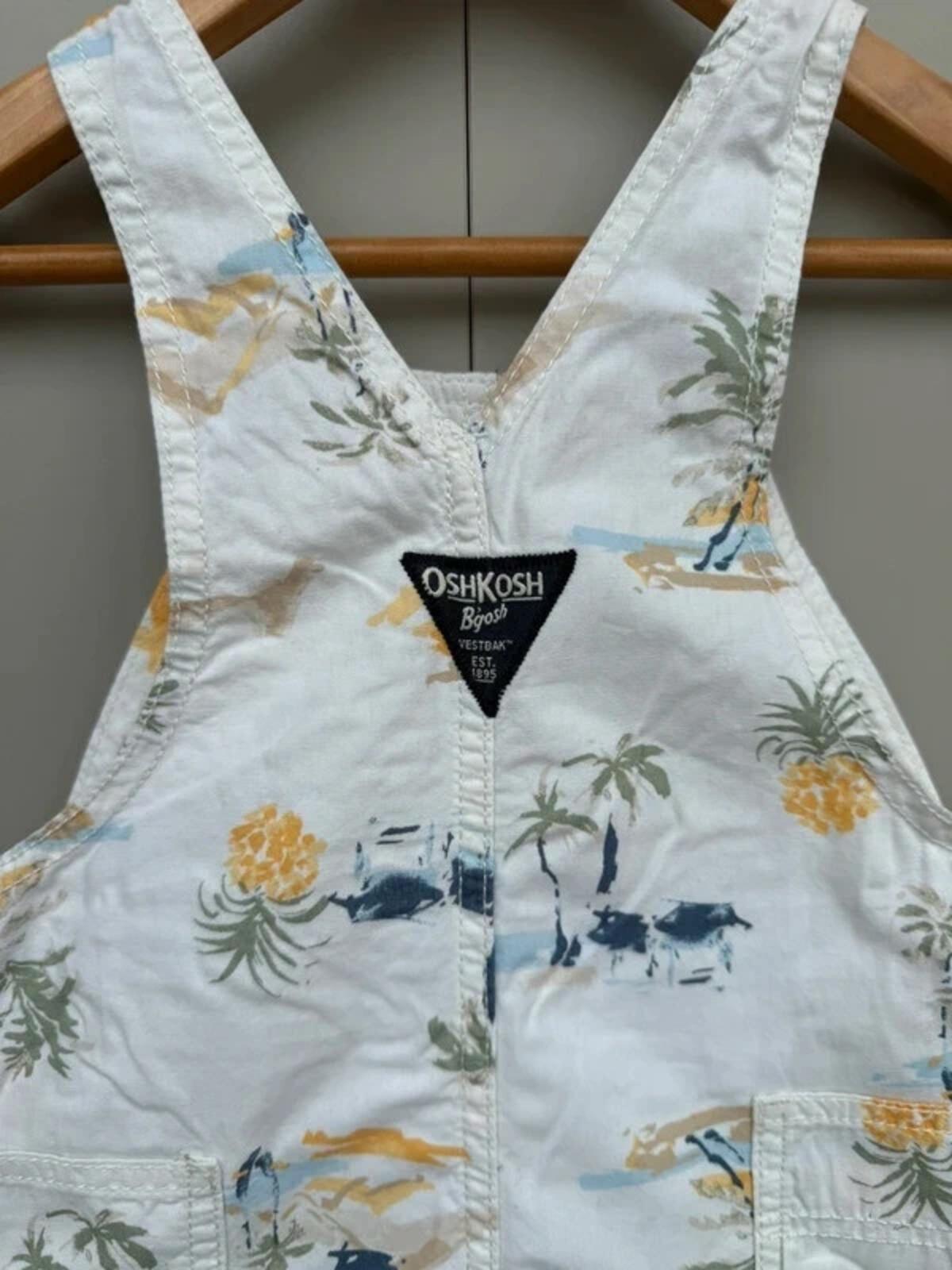 Oshkosh Beach Shortall Dungarees 18M