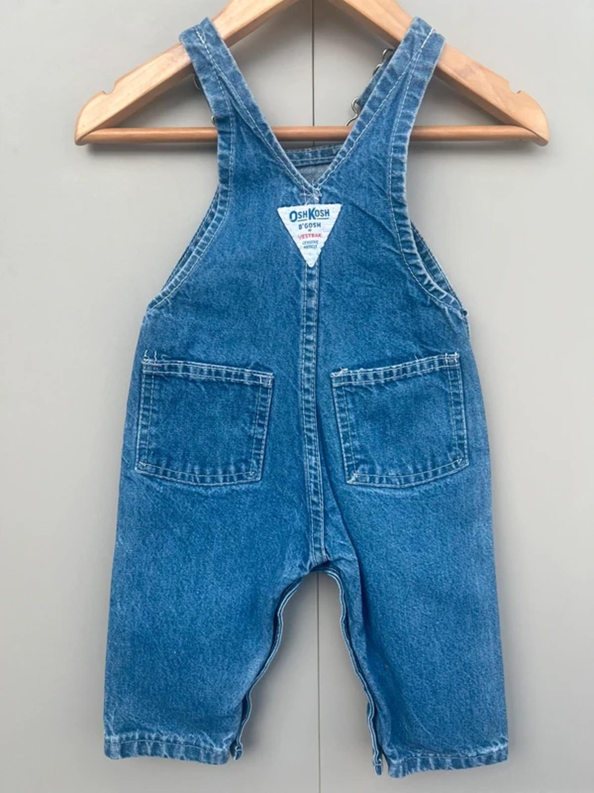 Oshkosh Classic Denim Vintage Dungarees 6/9M