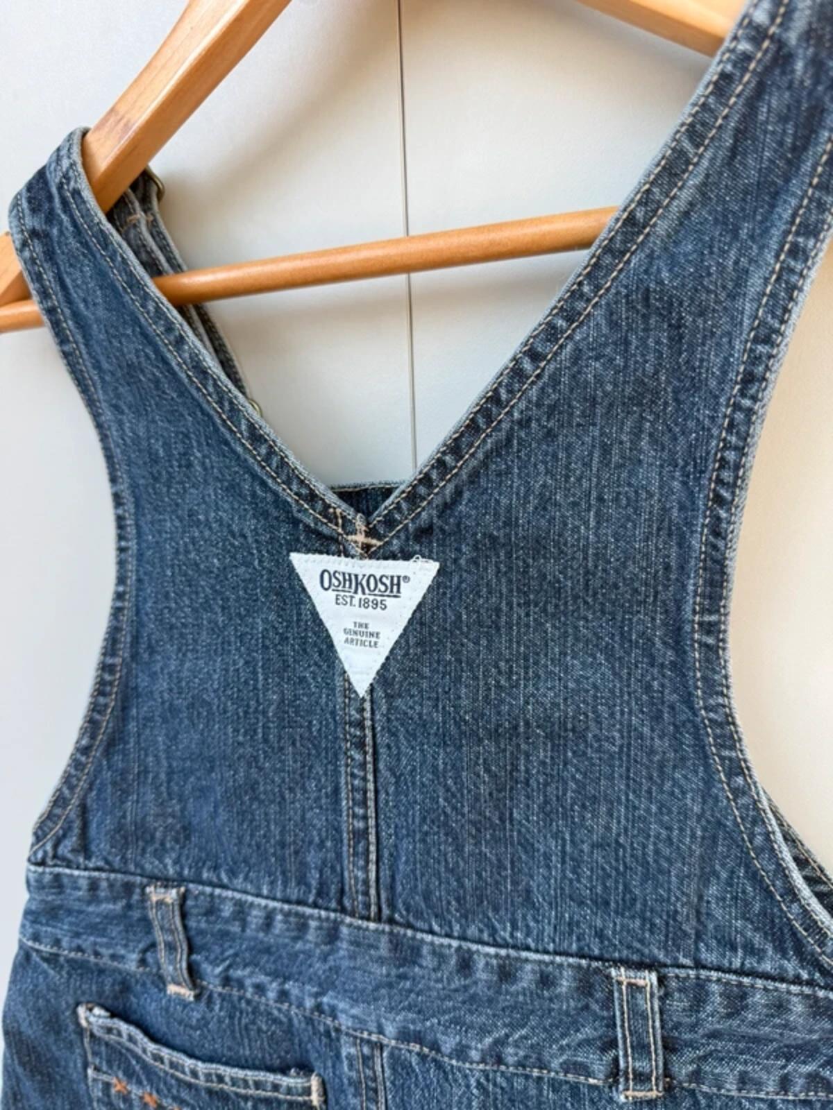 Oshkosh Vintage 90s Dungaree Denim Dress 4T