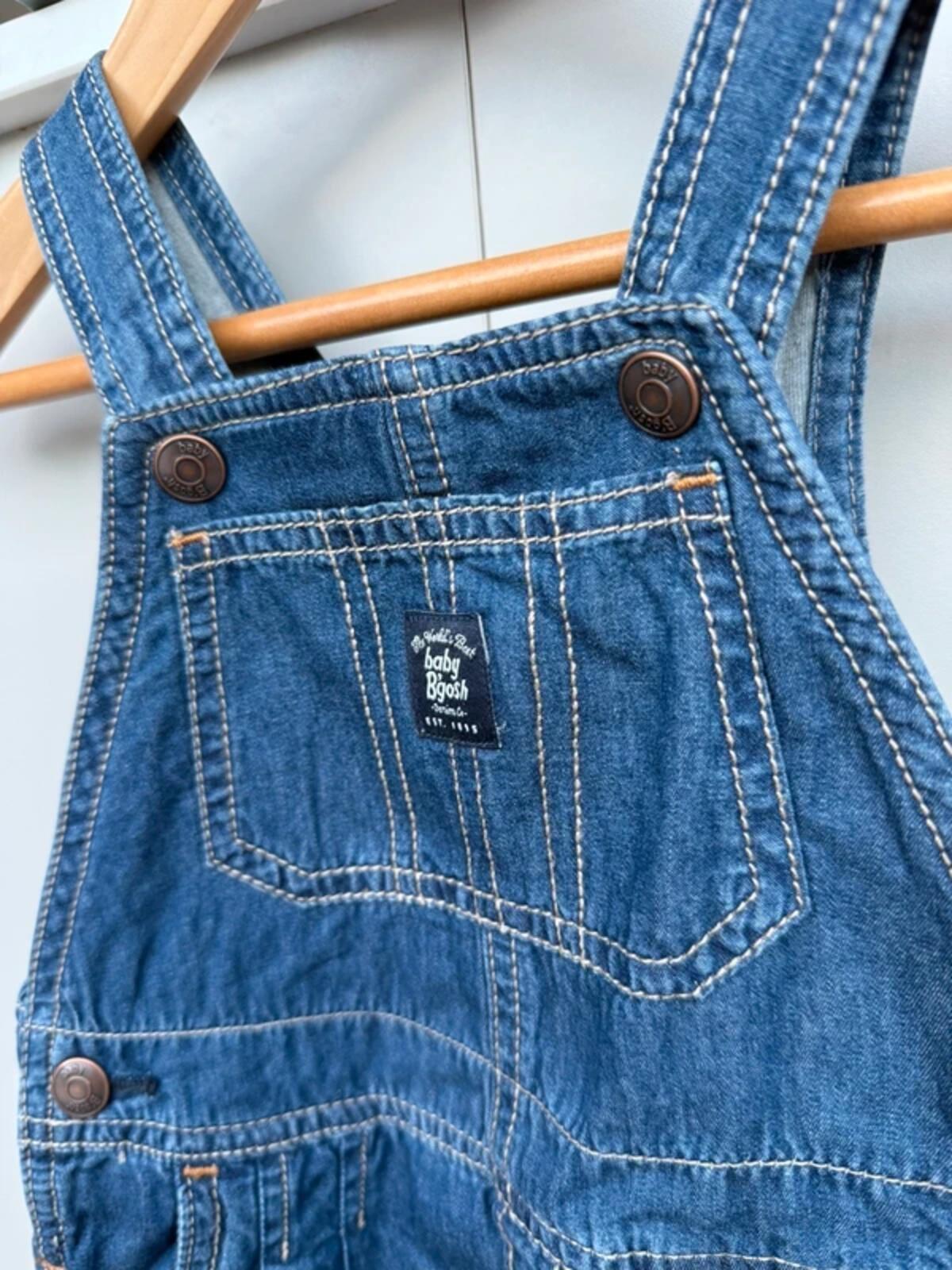 Oshkosh Unisex Denim Soft Dungarees 24M