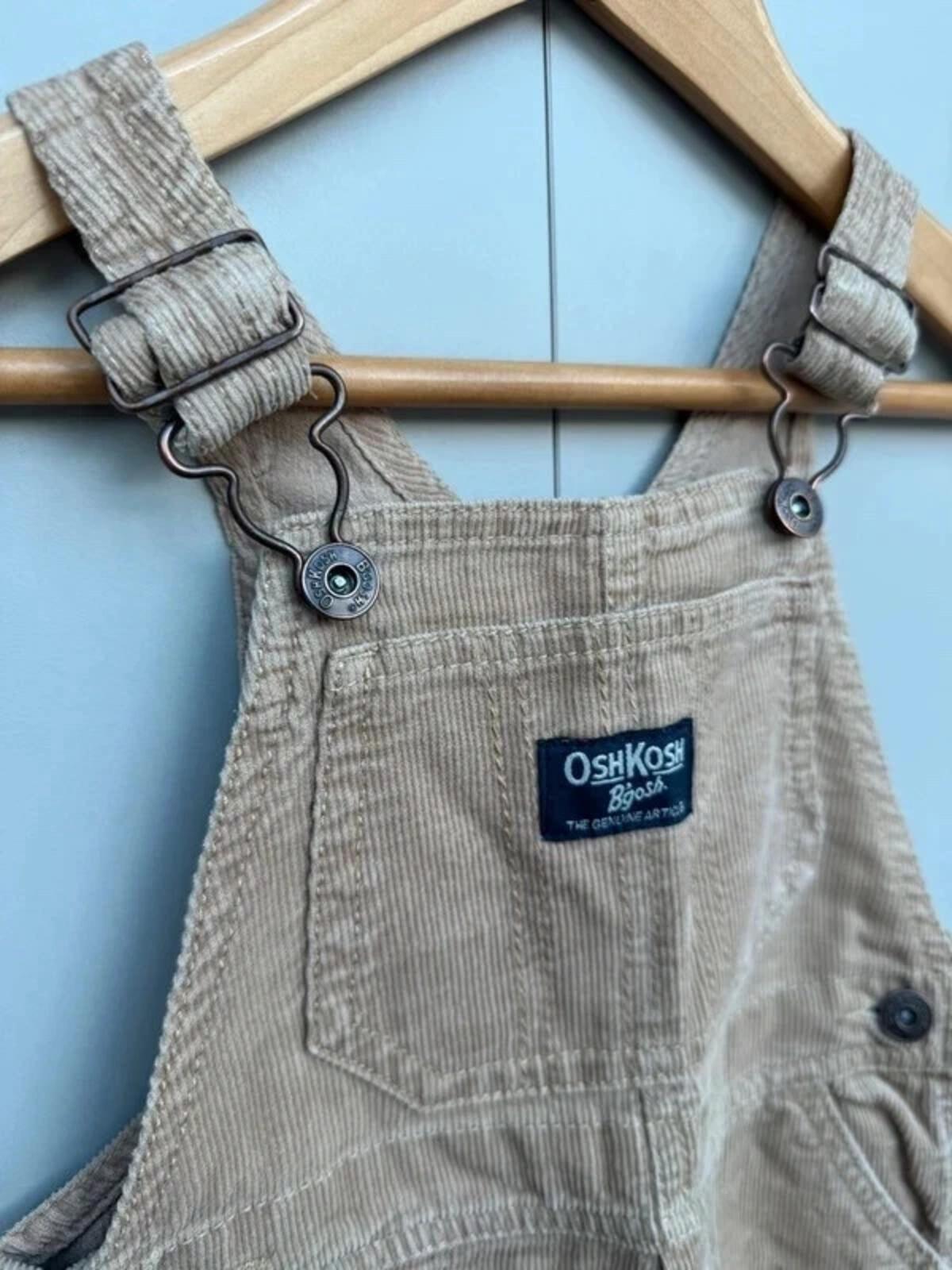 Oshkosh Corduroy Camel Dungarees 18M