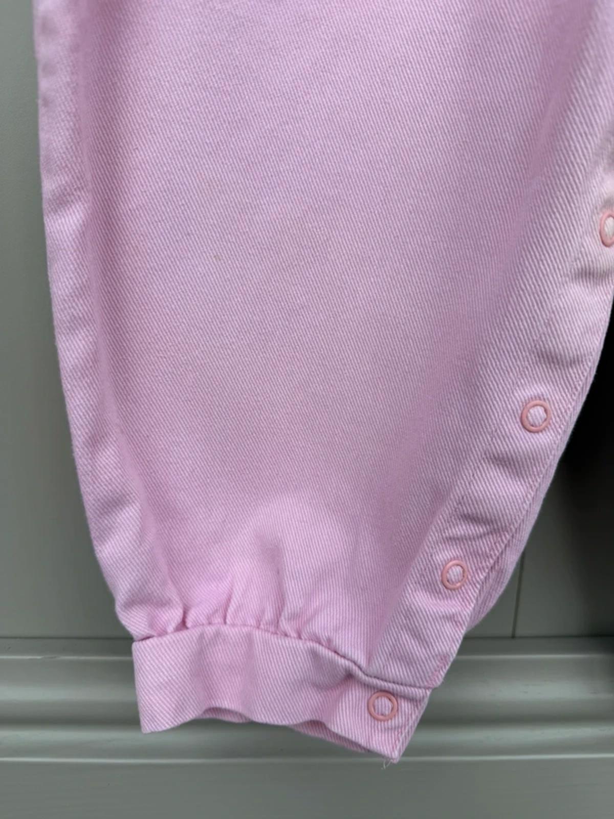 Oshkosh Vintage Floral Pink Bubble Dungarees 3T