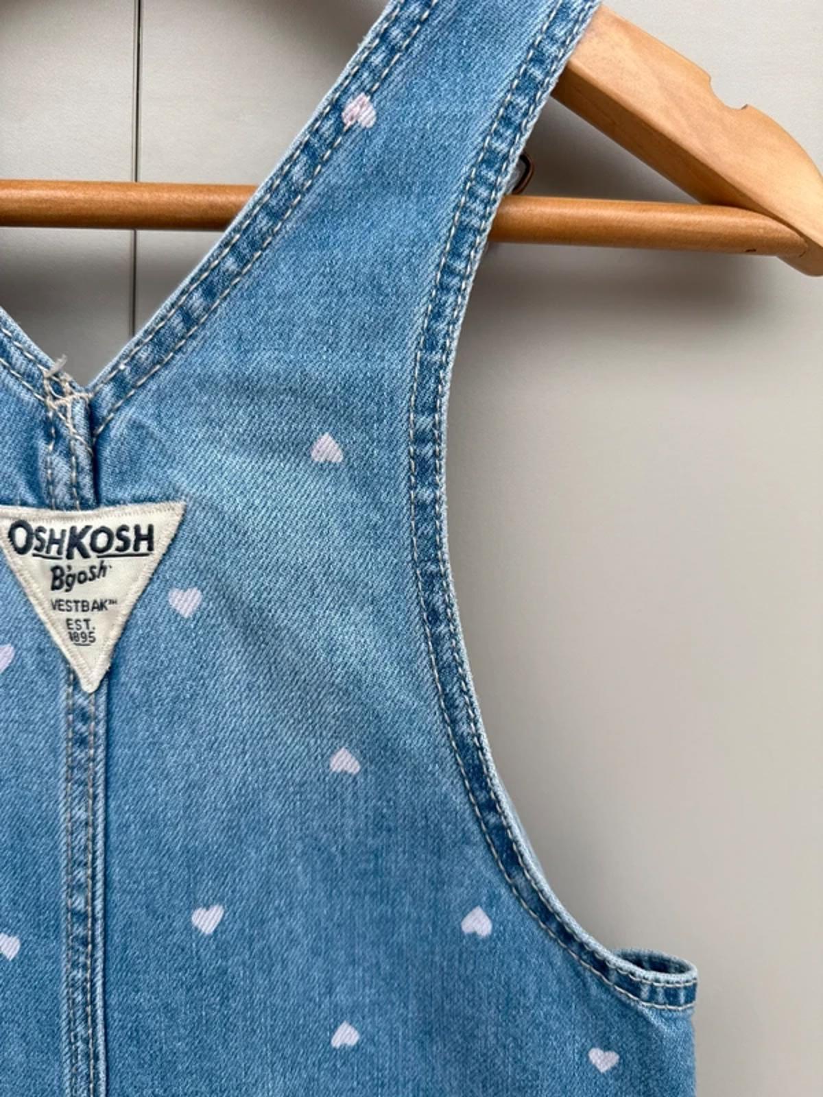 Oshkosh Heart Denim Dungarees 4T
