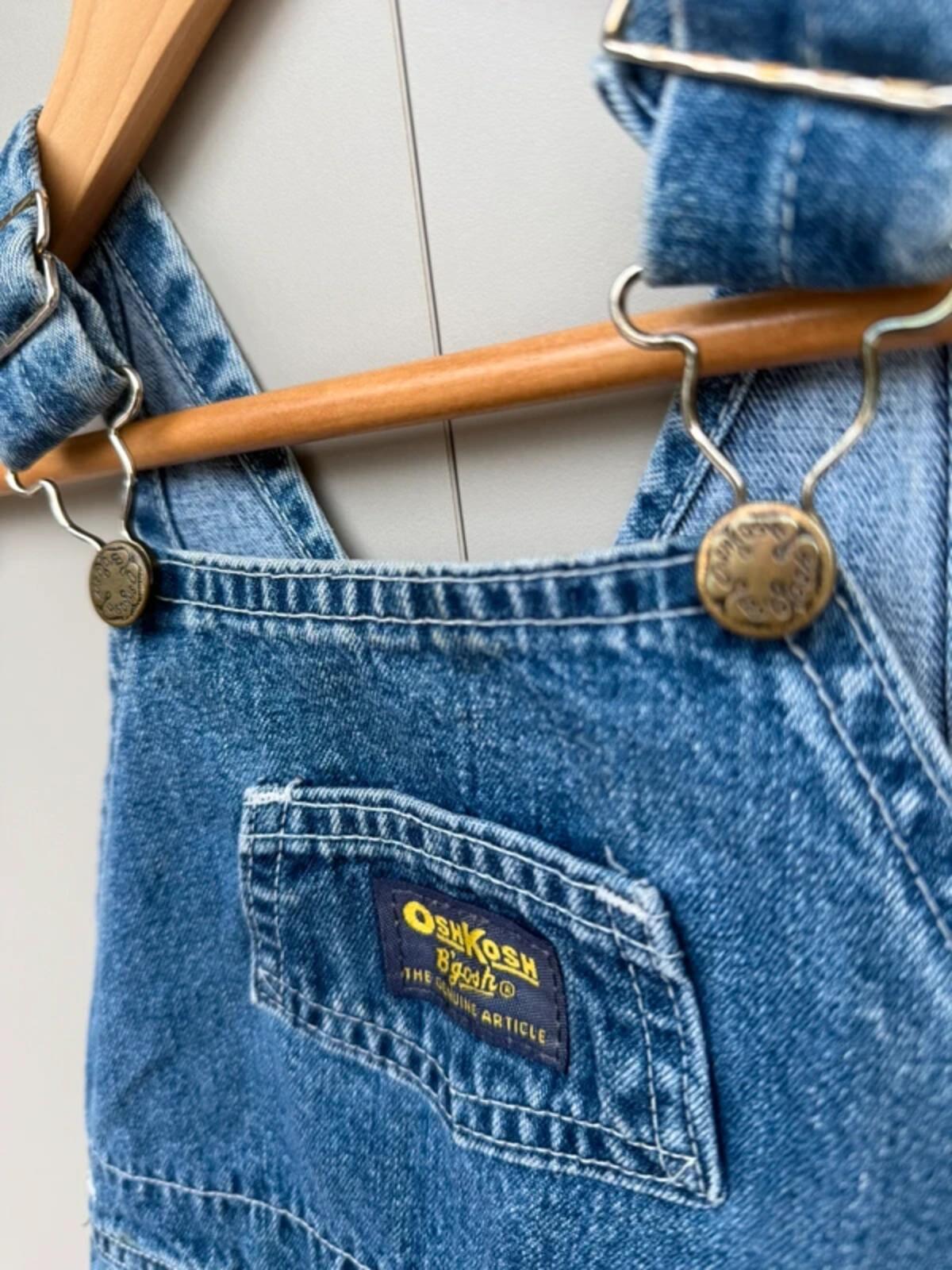 Oshkosh 80s USA Vintage Denim Dungarees 24M