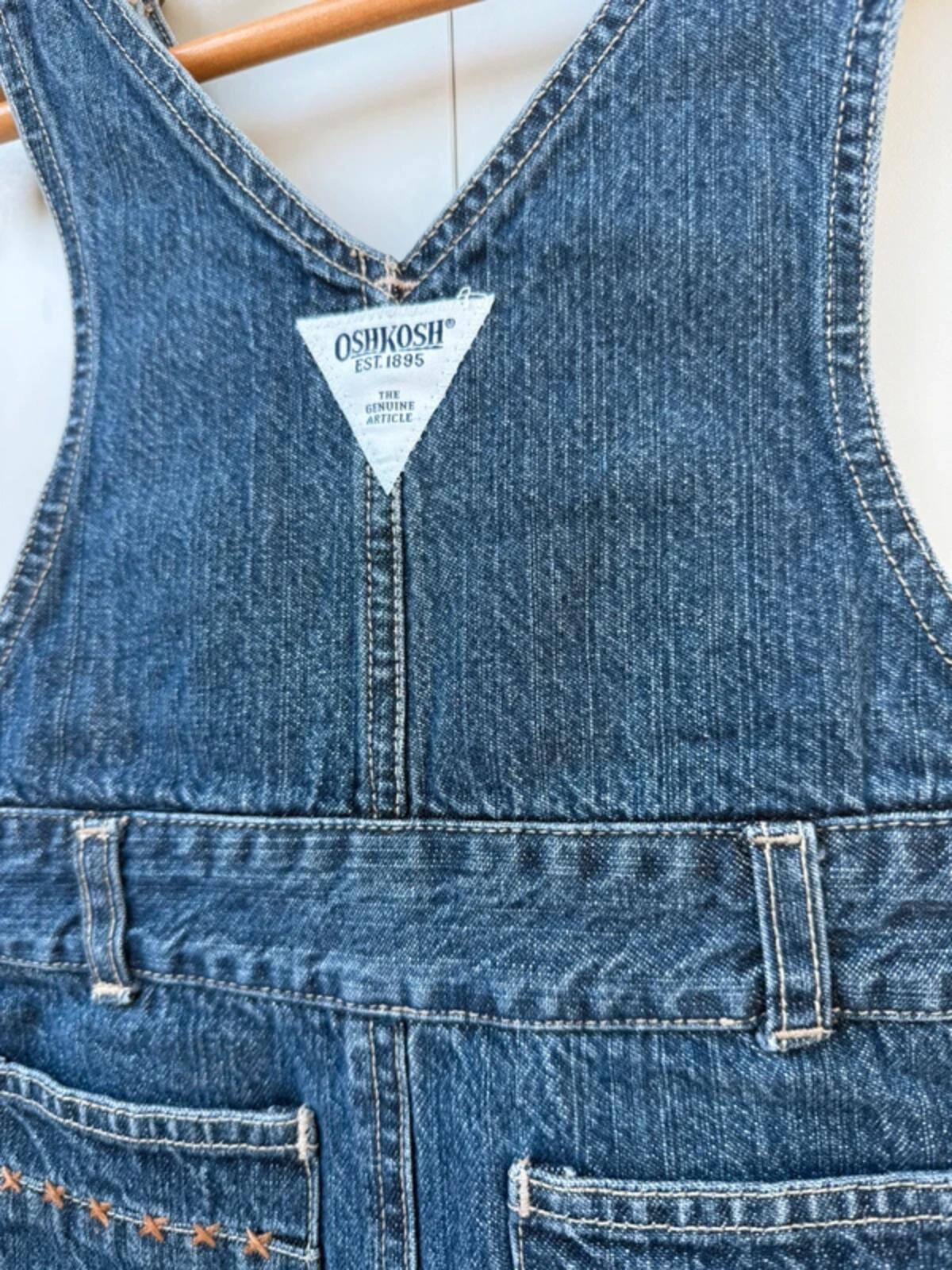 Oshkosh Vintage 90s Dungaree Denim Dress 4T