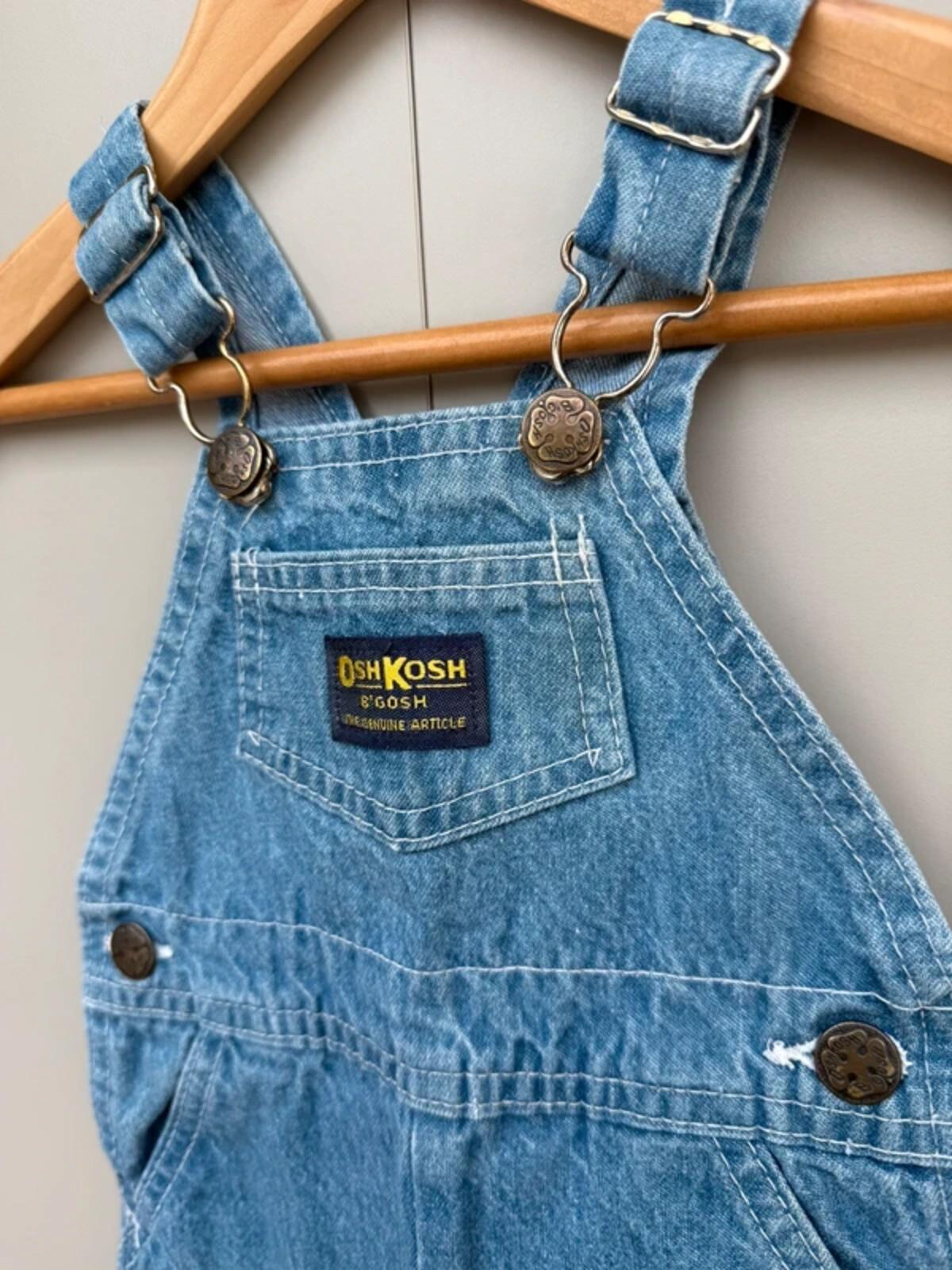 Oshkosh Vintage 80s USA Denim Shortalls 6/9M