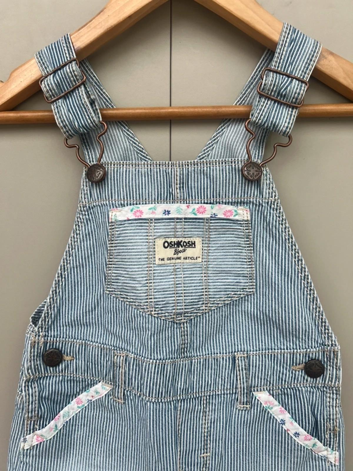 Oshkosh Striped Shortall Dungarees 24M