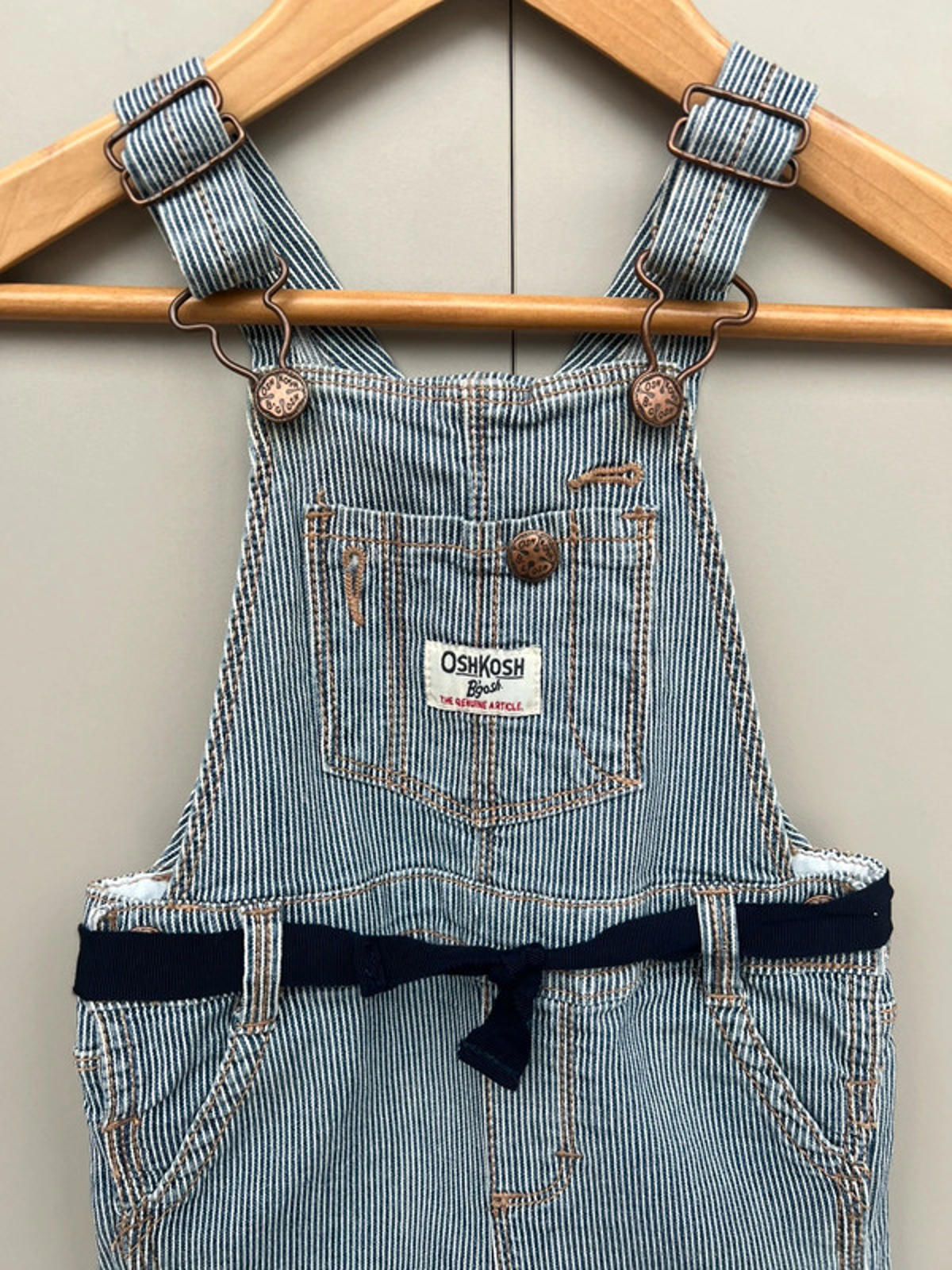 Oshkosh Striped Dungarees 18M