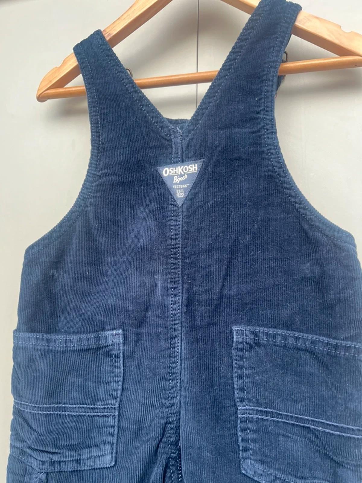 Oshkosh Navy Corduroy Dungarees 2T