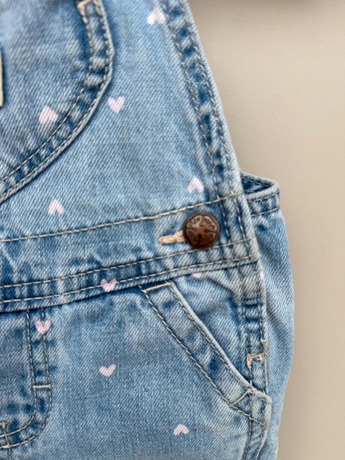 Oshkosh Heart Denim Dungarees 12M