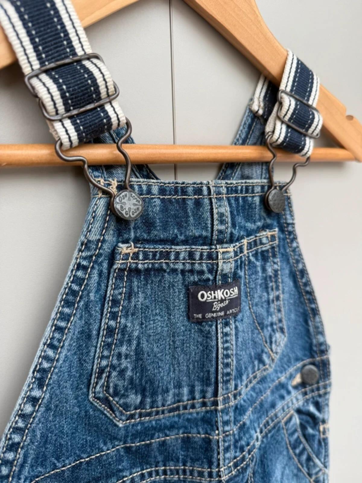 Oshkosh Classic Denim Shortalls 12M