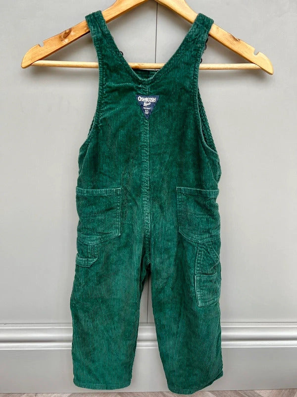 Oshkosh Forest Green Corduroy Dungarees 18M