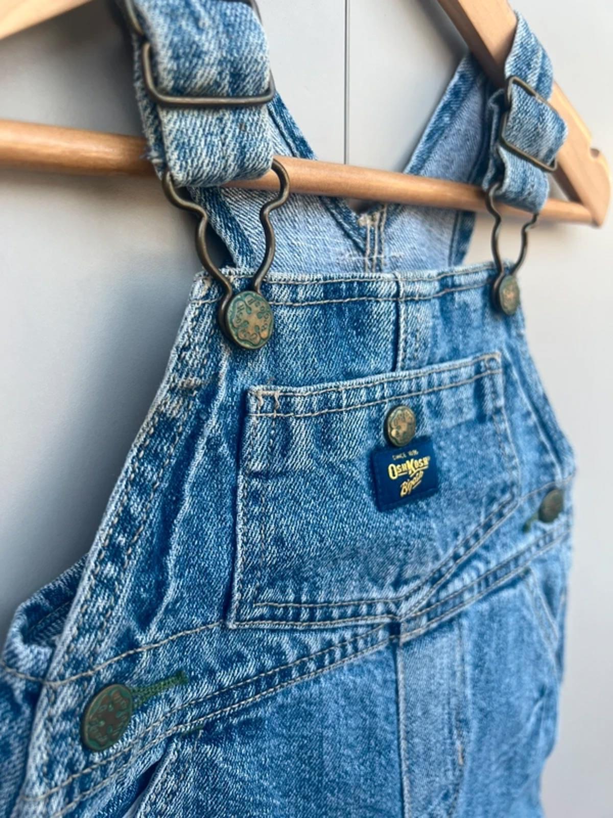 Oshkosh Vintage Denim Shortall Dungarees 12M