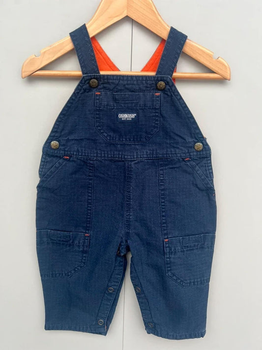 Oshkosh Vintage Navy Dungarees 3-6M