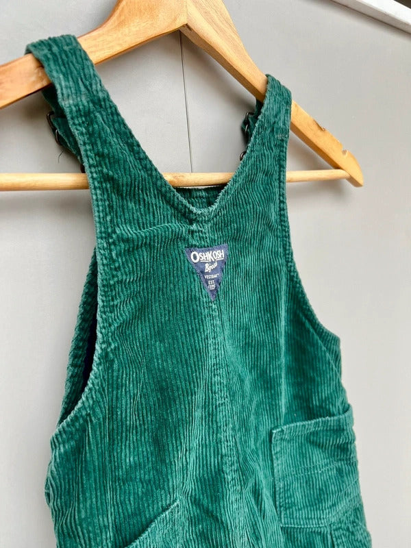 Oshkosh Forest Green Corduroy Dungarees 18M