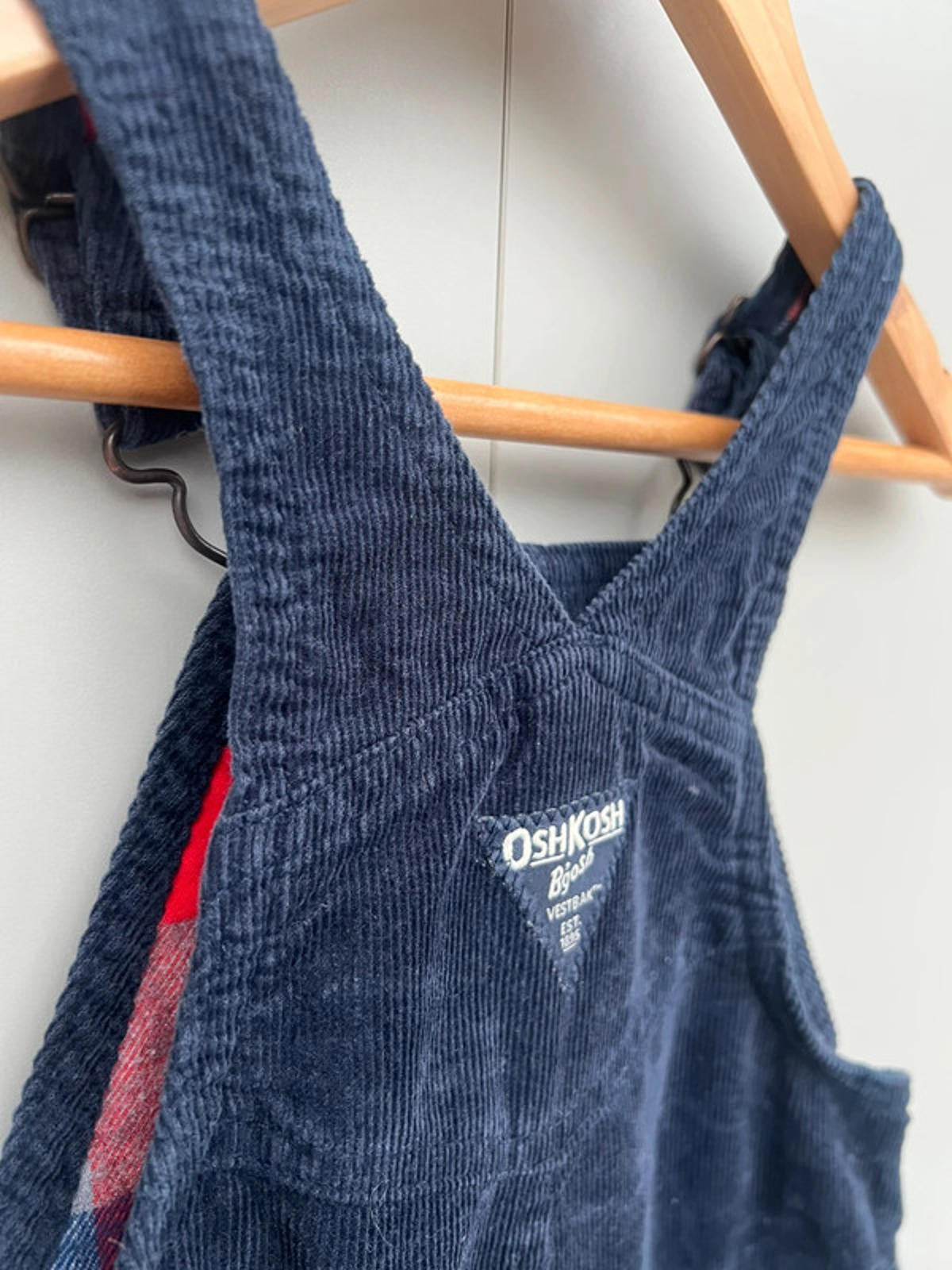 Oshkosh Navy Corduroy Dungarees 24M