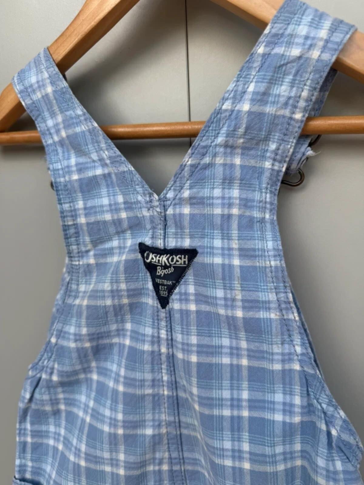 Oshkosh Check Shortall Dungarees 2T