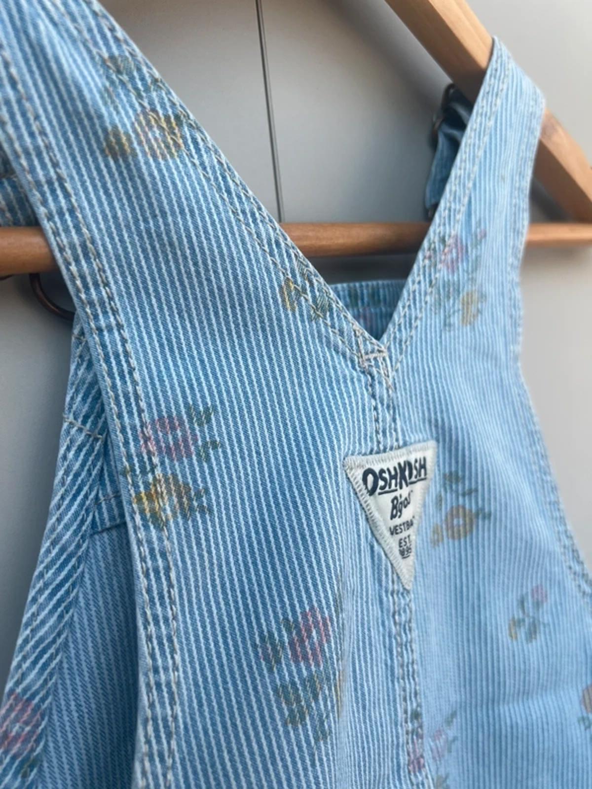 Oshkosh Striped Shortall Dungarees 24M
