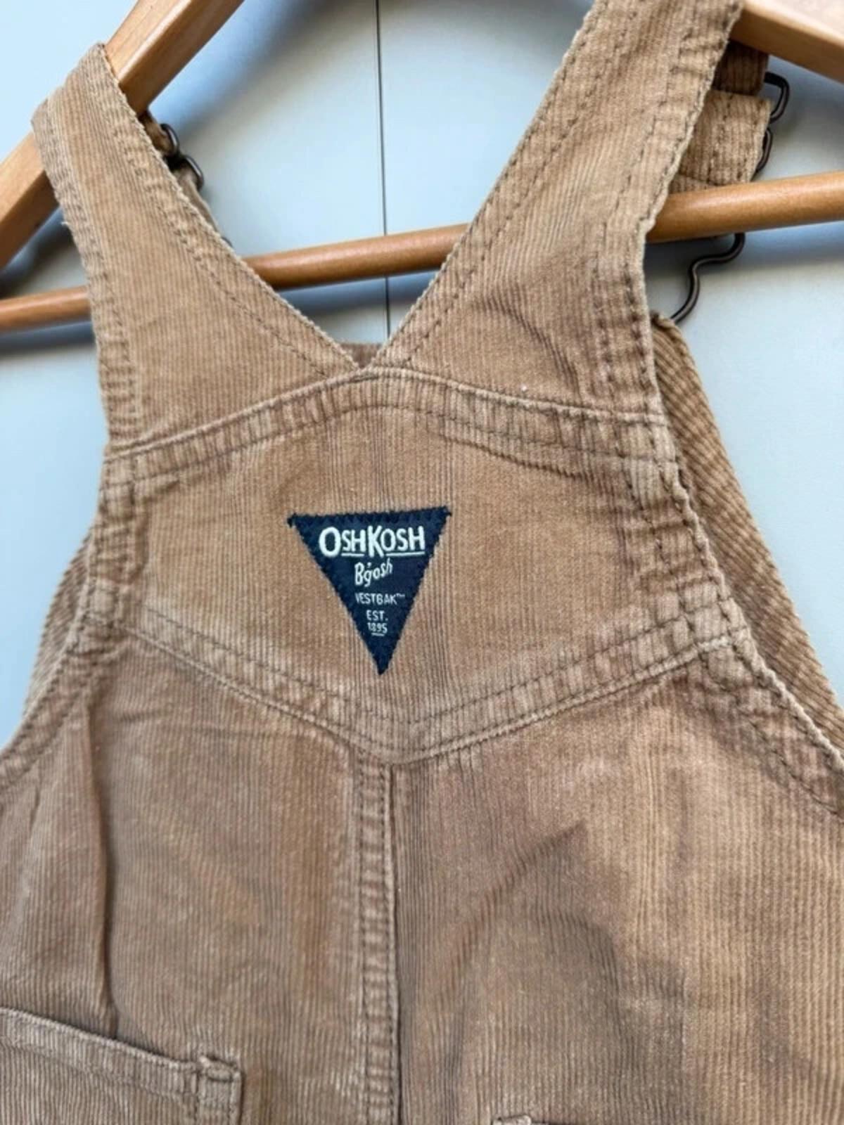 Oshkosh Brown Corduroy Dungarees 18M