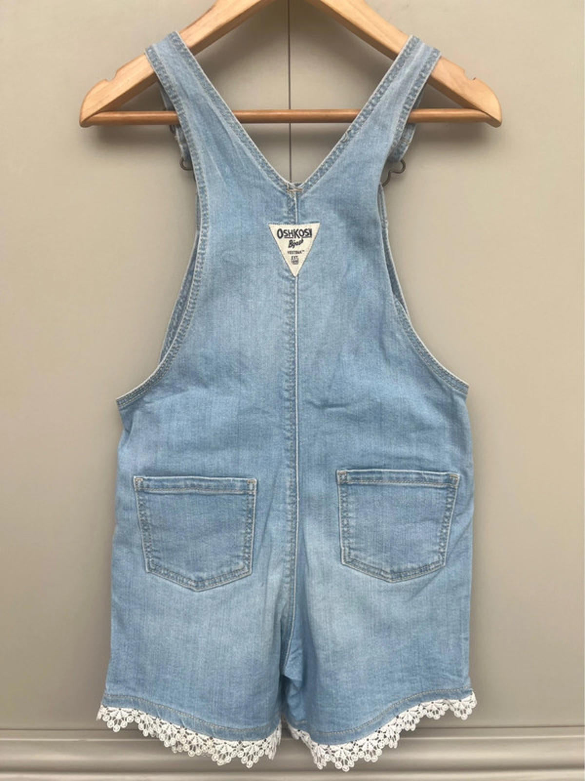 Oshkosh Lace Denim Shortalls 5T