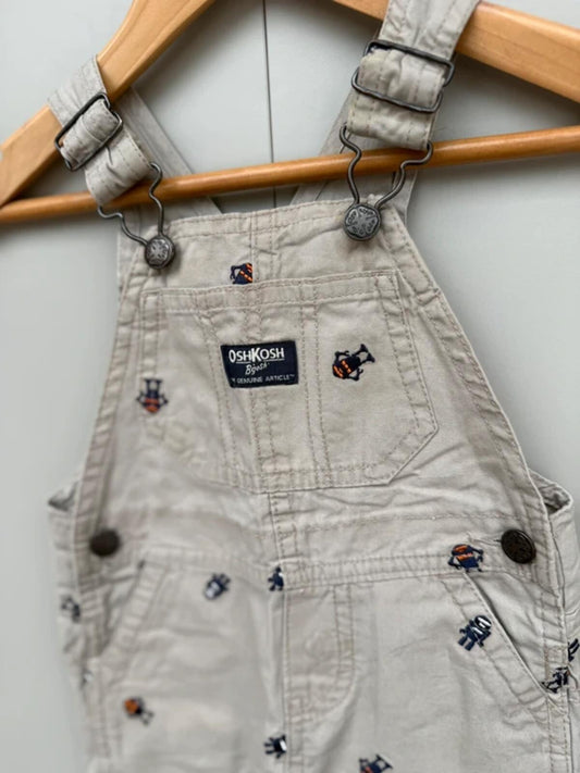 Oshkosh Monster Shortall Dungarees 12M